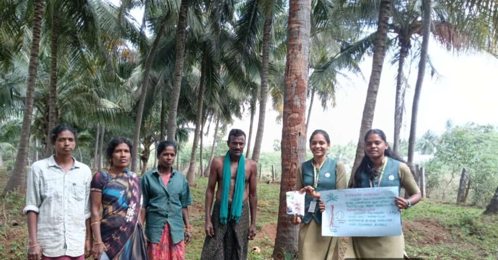 IMG-20260215-WA0019-1-1024x535 தென்னையில் கரையான் தாக்குதல் கட்டுப்பாடு குறித்து விளக்கிய வேளாண் மாணவிகள்